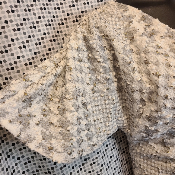 NWT Anthropologie Eva Franco Houndstooth Wrap Blouse Size L 🤍✨️ - Picture 6 of 12